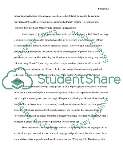 Use of English Language