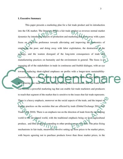 Marketing Plan for a New Fair Trade Coffee Company