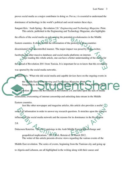 Tunisian Revolution Bibliography