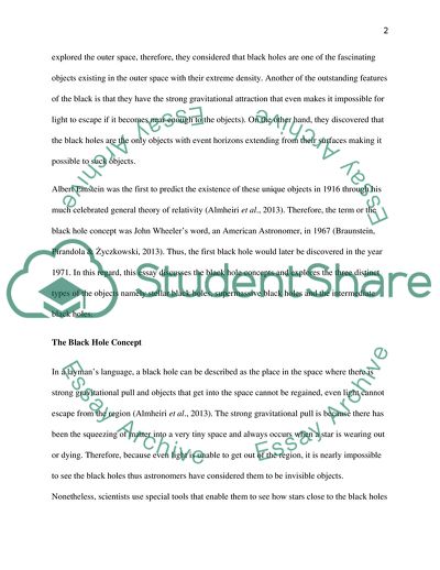 The Black Hole Concept and Existence