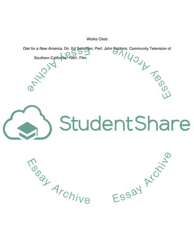 Diet for a New America