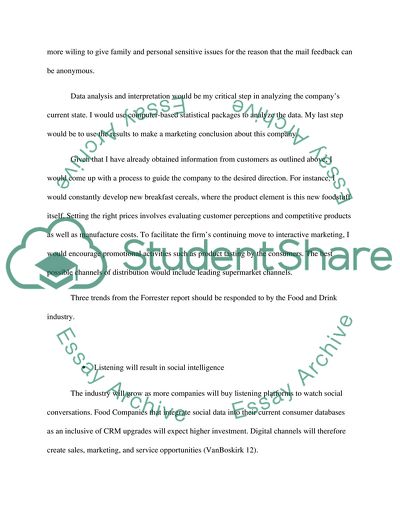 Marketing Intelligence in the Vineyard Limited Company