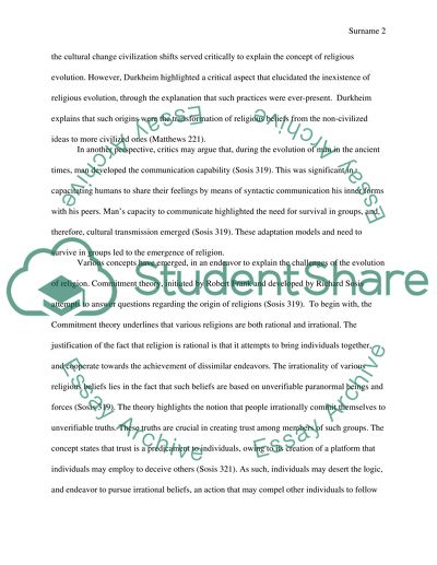 Evolution of Religions