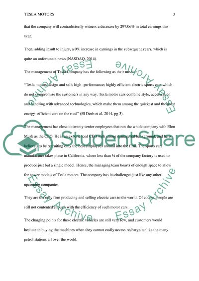 Tesla Motors (TSLA) case study
