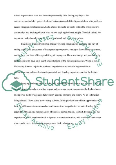 Pursuing in Business Administration