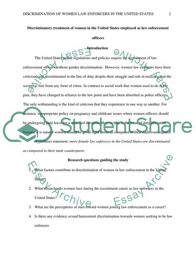 Female Law Enforcement Officers in the United States