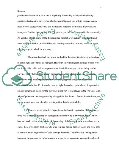 The Black Sox Scandal