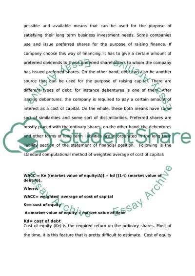 International Cost of Capital