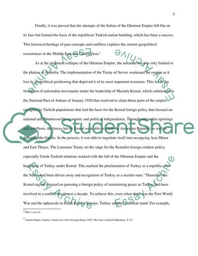 Turkish Foreign Policy since the Ottoman Empire