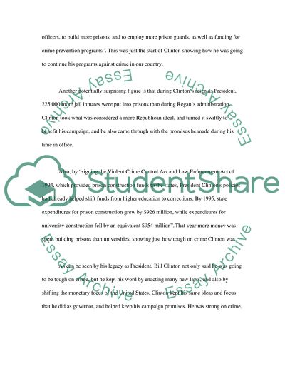 President Clintons Crime Policy