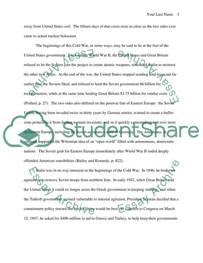 The Truman Doctrine and the Cold War