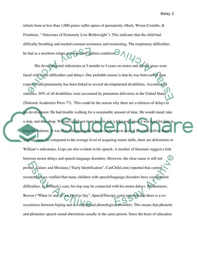 William Dawson - Individualized Education Program