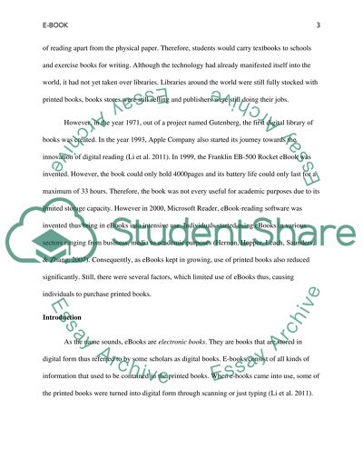 E-book Use in the Academic Field