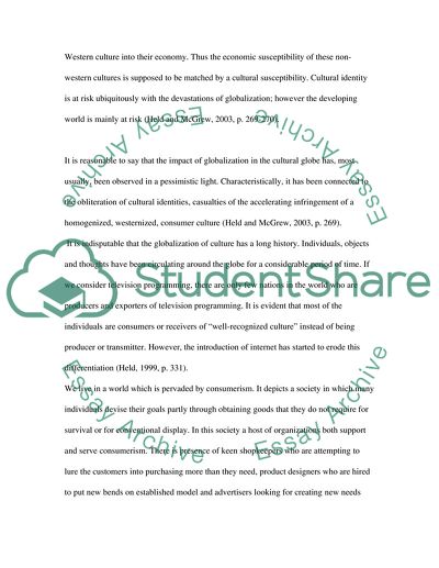 The US Consumerism Effect on the Developing World