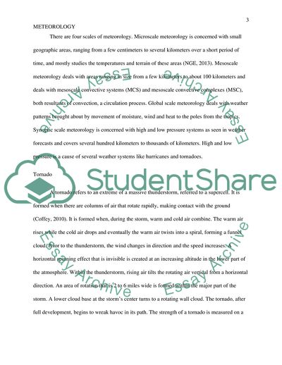 Meteorology as a Branch of Science