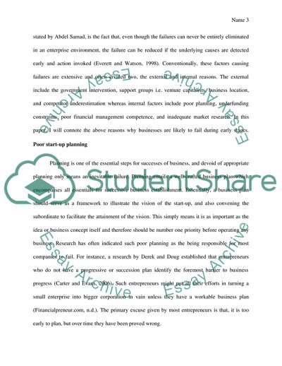 Why a Business Can Fail During the Early Stages of Operation