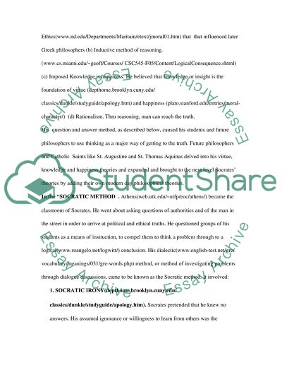 Teaching of Socrates