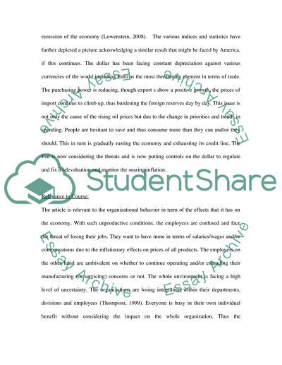 Trends in Organizational Behavior