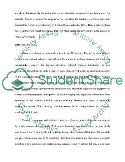 Women Progress In The 20th Century