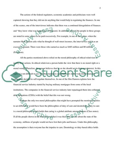 Inside Job Movie Critique