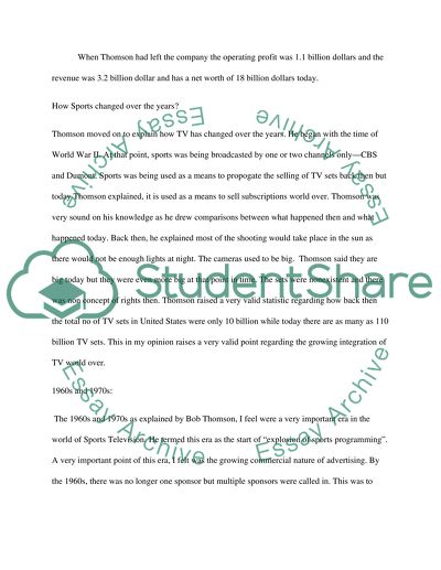 Speaker Presentation Response Papers