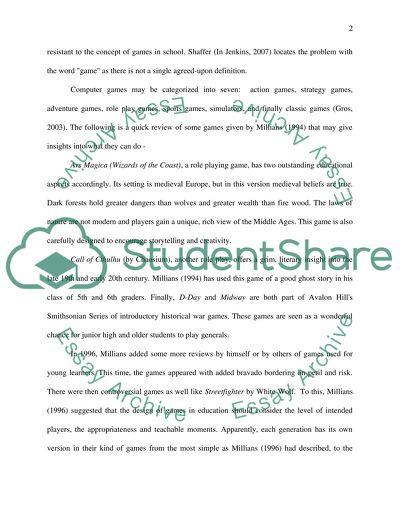 Computer gaming and education: Lessons in Literacy