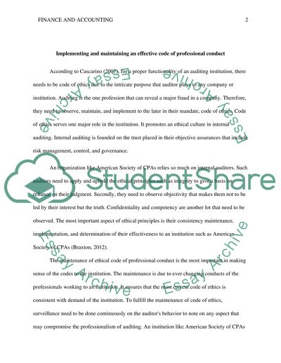 Implementing and Maintaining an Effective Code of Professional Conduct