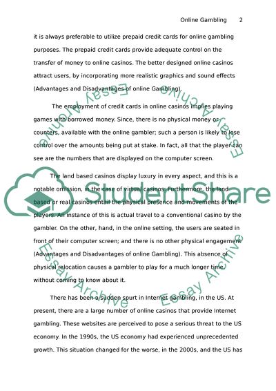 Non-land Based Electronic Gambling