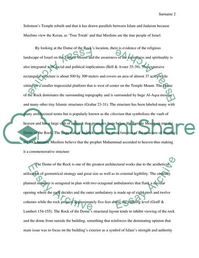 The Dome of the Rock: Jerusalem