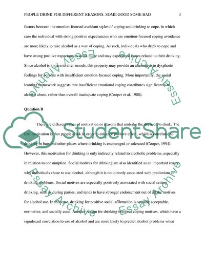 A Strong Correlation with Consumption of Alcohol