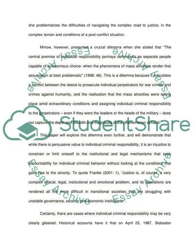 Judging War Criminals