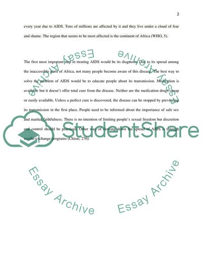 Acquired Immune Deficiency Syndrome as Public Disease