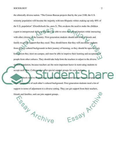 first generation college student essay