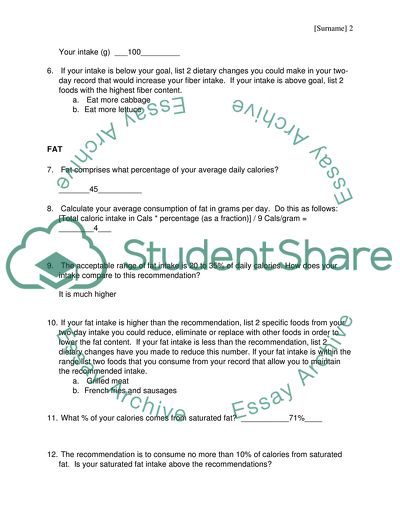 The Acceptable Range of Carbohydrate