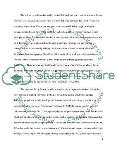 Media Influence on the Tourism Industry