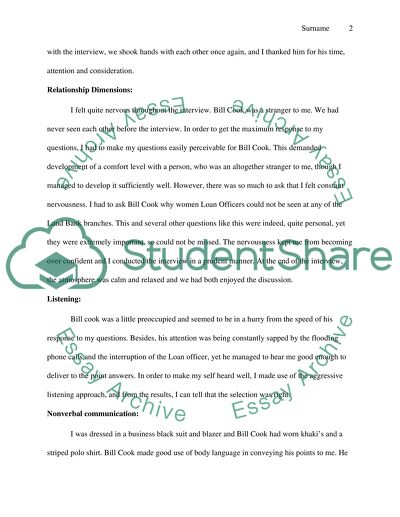 Communications Analysis of two interviews