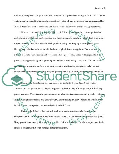 Exploring Transgender Troubles