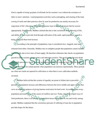 Principle of Population by Thomas Malthus