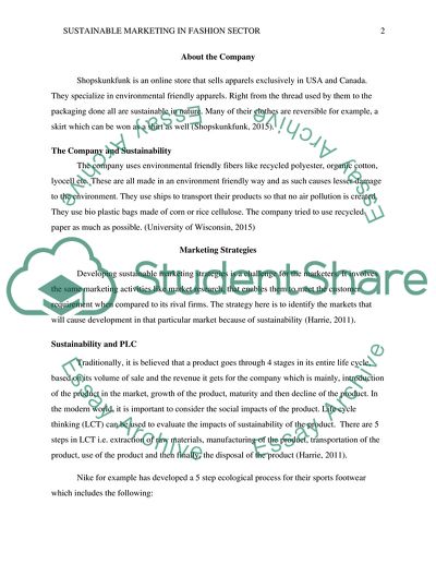 Sustainable Marketing Econ-Friendly Fashion