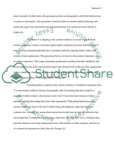 How Generation Y is Fitting in Todays Workforce