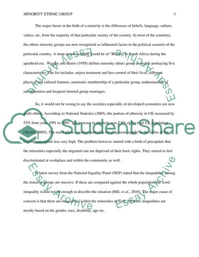 Minority Ethnic Group