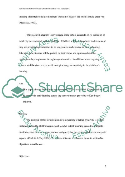 Incorporating Creativity in the Classroom