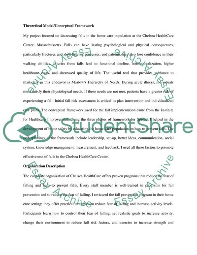 Fall Prevention in the Community