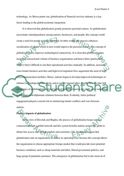 Four Dimensions of Globalization