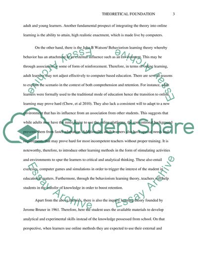 Theoretical Foundation in instructional technology