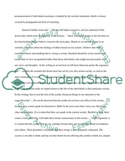 Individualism, Emerson, Du Bois and Fromm