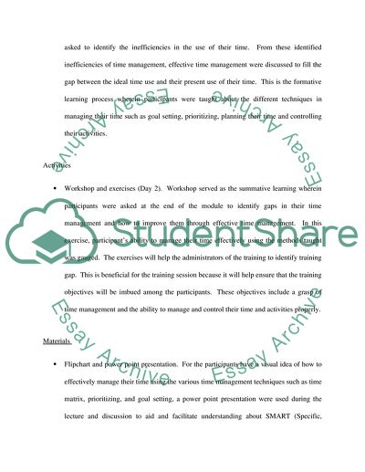 Training Plan ( Training & Devolpment)