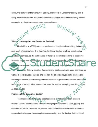 Consumer society gives people choice.disscus this claim