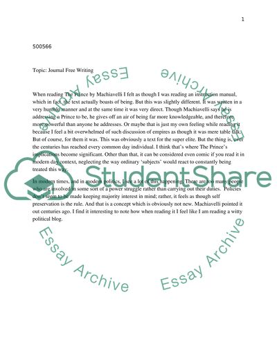 Jpurnal free writing