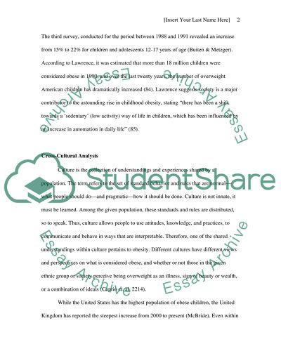 Cause, Intervention, and Impact of Childhood Obesity